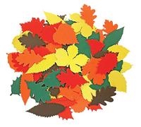 Baker Ross - Foglie ondulate autunnali in 5 colori assortiti impreziosiscono le tue arti e mestieri fai da te decorazioni e modelli (confezione da 120), AC529