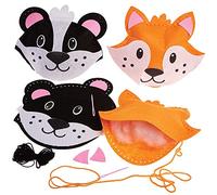 Baker Ross FX154 Kit Cucito Cuscino con Volpe e Tasso - Set di 2, Creatività per Bambini