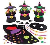Baker Ross FX175 Kit Costruisci una Strega - Set di 4 Decorazioni di Halloween per Bambini