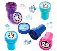 Baker Ross FX280 Stampini Autoinchiostranti Pinguino - Confezione di 10, Articoli per Bambini