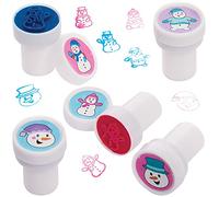Baker Ross FX294 Stampini Pupazzi di Neve - Confezione di 10, per Bambini