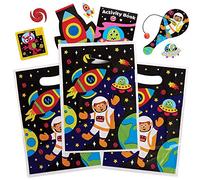 Baker Ross FX320 Sacchetti di Compleanno Sistema Solare - Set di 10, Decorazione per Compleanno per Bambini