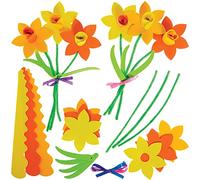 Baker Ross FX463 Kit per bouquet di narcisi - Confezione da 3, kit per la festa della mamma per bambini