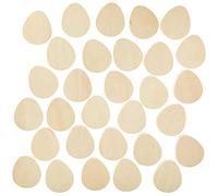 Baker Ross FX523 Sagome in legno da dipingere a forma di uova - Confezione da 30, Articoli da decorare per la Pasqua