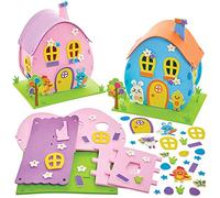 Baker Ross FX524 Kit di casette di Pasqua - Confezione da 2, Kit di decorazioni in schiuma espansa per la Pasqua