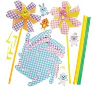 Baker Ross FX539 Kit per girandole di Pasqua - Confezione da 6, Kit per lavoretti di Pasqua per bambini