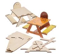 Baker Ross FX647 Kit tavolo da picnic in legno con mangiatoia per scoiattoli - 1 kit, kit da giardino e mangiatoia per animali da realizzare con i bambini
