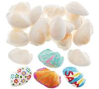 Baker Ross FX741 Conchiglie da dipingere - Confezione da 30, pezzi grezzi naturali da decorare