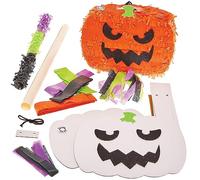 Baker Ross FX869 Kit pignatta di zucca - 1 kit, kit per creare una pignatta di Halloween per bambini
