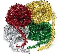 Baker Ross- Ghirlanda Tinsel, Colore Assortiti, AF837