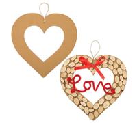 Baker Ross Ghirlande a Forma di Cuore per Lavoretti, Creazioni fai da te e Decorazioni per Bambini e Bambine (Confezione da 10), bianco
