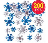 Baker Ross Gioielli Acrilici Fiocco di Neve (Confezione da 100) attività Creative Festive
