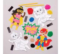 Baker Ross Kit calamite sand art con Eroe Stellare (confezione da 6) - Creazioni per bambini