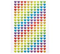 Baker Ross Mini adesivi olografici a forma di cuore (confezione da 400) - Decorazioni creative per bambini