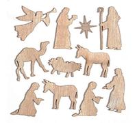 Baker Ross Mini formes en bois sur la Nativité (Paquet de 45)