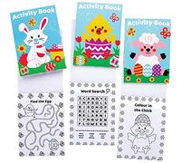 Baker Ross Mini Libri di Attività di Pasqua - Confezione da 12, Artigianato per Bambini (AX694)