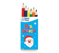 Baker Ross Mini Matite Colorate Natalizie (6 confezioni) - Attività Creative Festive