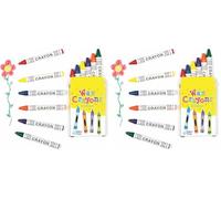 Baker Ross Mini Pastelli a Cera Robusti, Artigianato per bambini e materiale scolastico (confezione da 16)