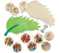 Baker Ross Mobili di Legno - Confezione da 2, Artigianato Cristiano di Pasqua per Bambini (AX778)