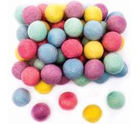 Baker Ross Palline di Feltro Colore Pastello - Confezione da 50, Forniture Artigianali per Bambini (FC340)