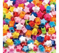Baker Ross - Perline a forma di stella, confezione da 400 pezzi, per gioielli per bambini, per realizzare e decorare oggetti artistici e artigianato, AR290
