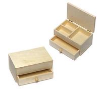 Baker Ross Portagioie in Legno per Bambini da Decorare e Progettare (Confezione da 2)