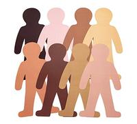 Baker Ross Sagome di Persone con Diversi Toni di Pelle (confezione da 56) perfetti per i bambini da decorare e personalizzare