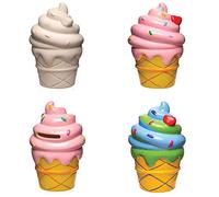 Baker Ross Salvadanaio in ceramica con gelato (confezione da 2) - Adorabili salvadanai per bambini