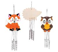 Baker Ross Scacciapensieri in legno amici della giungla (Pack of 4) - Attività Creative per bambini, (AW877)