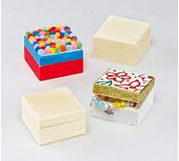 Baker Ross Scatola Artigianato Fai da Te, per i bambini da dipingere, decorare e personalizzare per le attività di arti e mestieri (confezione da 4)