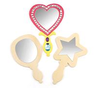 Baker Ross Specchio di Legno per Bambini da Creare, Decorare ed Personalizzare come Idea Creativa (confezione da 3)