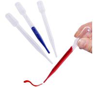 Baker Ross VC211 Pipette in plastica contagocce 3ml - Confezione da 50, Pipette per arte e scienza