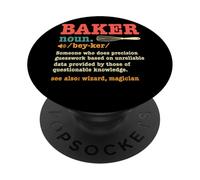 Baker Sostantivo Qualcuno che fa congetture di precisione PopSockets PopGrip Adesivo
