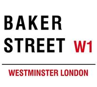 Baker Street W1 - Cartello stradale di Londra, in acciaio, 20 x 15 cm