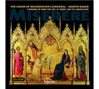Baker / Westminster Cathedral Choir / George Malcolm – Miserere – CD – Hyperion