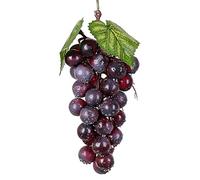 BakerMiche Uva artificiale, uva artificiale, frutta artificiale, frutta artificiale, uva decorativa, Natale, casa, frutta decorativa artificiale, plastica, casa, decorazione per feste