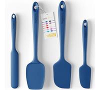 BakeRoyal Set di 4 spatole in silicone resistenti al calore 3156 °C per attività quotidiane spatole da cucina dal design senza cuciture per pentole antiaderenti Set di utensili da cucina in silicone
