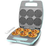 Baker's Friend Multi Mini Waffle Maker Machine, Piastra Waffle, Cuocere 6 x 8 cm piccoli waffle, Perfetto per famiglie e uso individuale, Scelta eccellente per la colazione, Brunch, feste ed eventi
