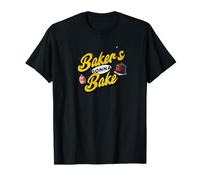 Baker's Gonna Bake - Cake & Cupcake Retro Grunge Art Maglietta