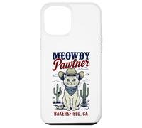 Bakersfield CA USA Divertente disegno a forma di gatto Meowdy Pawtner Custodia per iPhone 12 Pro Max
