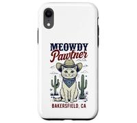 Bakersfield CA USA Divertente disegno a forma di gatto Meowdy Pawtner Custodia per iPhone XR