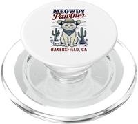 Bakersfield CA USA Divertente disegno a forma di gatto Meowdy Pawtner PopSockets PopGrip per MagSafe