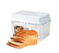 Bakery Keeper, Sealed Toast Bin, Countertop Pastry Vault, Portable Loaf , Pantry Freshness Case, Fridge Dough Locker, Kitchen Organization Unit, Trasparente Snack Guard, Household Storage Shell