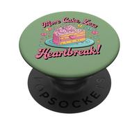 Bakery More Cake Less Heartbreak Cottura Dessert Dolce PopSockets PopGrip Adesivo