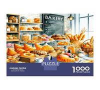 Bakery Treats 1000 Pezzi Puzzle Per Adulti Warm Gourmet Delight Puzzle Cartone Riciclato - Preferito Dalle Famiglie, Attività Festive, Regalo Di Anniversario E Divertimento Pause Ufficio 52x38cm/1000p