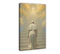 BAKHFTR Poster su tela di Papa Francesco (4), decorazione per camera da letto, ufficio, stanza, regalo, 30 x 45 cm
