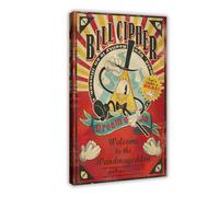 BAKHFTR Stampa artistica da parete su tela colorata con Bill Cipher Gravity Falls, decorazione artistica da parete per soggiorno e camera da letto, 30 x 45 cm