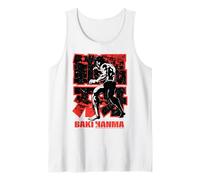 Baki Hanma The Grappler Blood Splatter Rosso Anime Manga Canotta