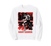 Baki Hanma The Grappler Blood Splatter Rosso Anime Manga Felpa