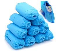 Bakiauli 100 Pz Coperture di Scarpe, Blu Antiscivolo Copriscarpe, Copriscarpe Riutilizzabili per Copertina Esterna Tappeto Pavimento